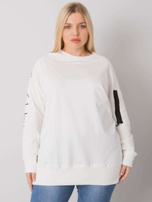 Ecru tunika dresowa plus size Parma