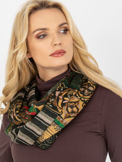 Hurtownia Khaki damska chusta komin z printami