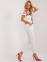 Hurt Ecru dwuczęściowy komplet welurowy RUE PARIS