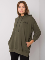 Khaki bluza z kieszeniami Leora
