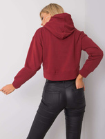 Bordeauxfarbener Hoodie Henson, DU KENNST MICH NICHT.