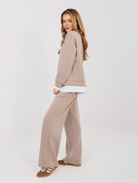 Fango damski komplet z dwuwarstwową bluzą RUE PARIS 