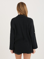 Czarna muślinowa koszula na lato