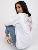 Weiße lockere Bluse Sylvie RUE PARIS.
