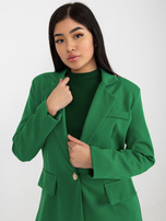 Hurtownia Zielona damska marynarka z podszewką Veracruz