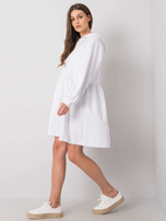 Weiße Kleid mit Kapuze Sidorela RUE PARIS.