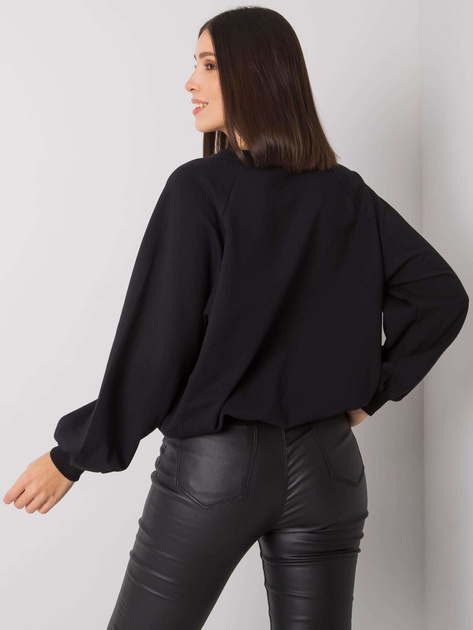 Czarna bluza plus size bez kaptura Hariette