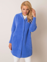 Carolyn's blue alpaca coat