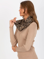 Hurtownia online Beżowy damski komin w cętki