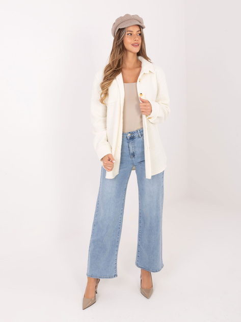 Ecru koszulowa kurtka oversize RUE PARIS