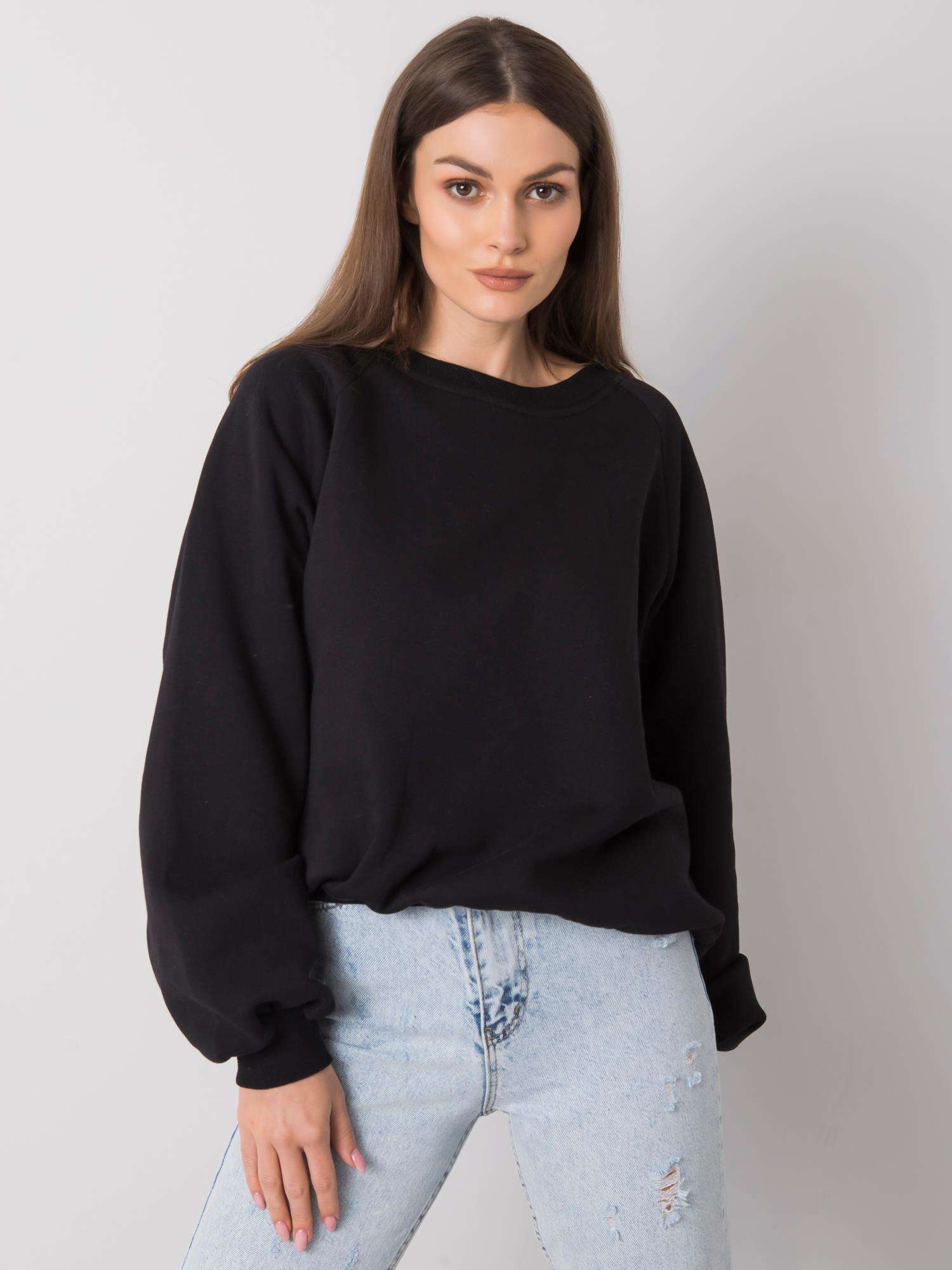 Czarna bluza bez kaptura Tashi RUE PARIS