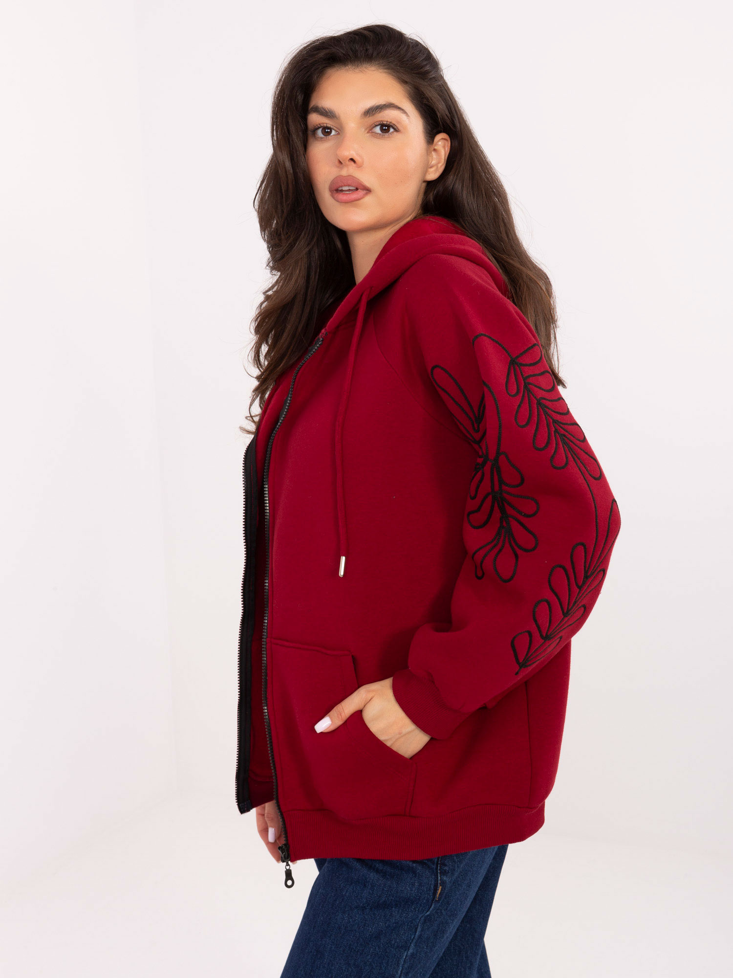 Bluza bordowy