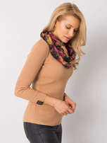 Czarna chusta w kwiatowy wzór