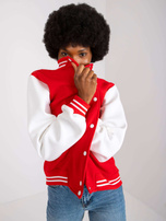 Czerwona dresowa bomberka damska Minorka