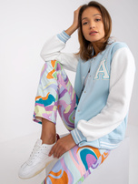 Helles blaues Damen-Bomberjacke Sweat Palma.