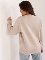 Hurt Beżowa bluza z kolorowym napisem SUBLEVEL