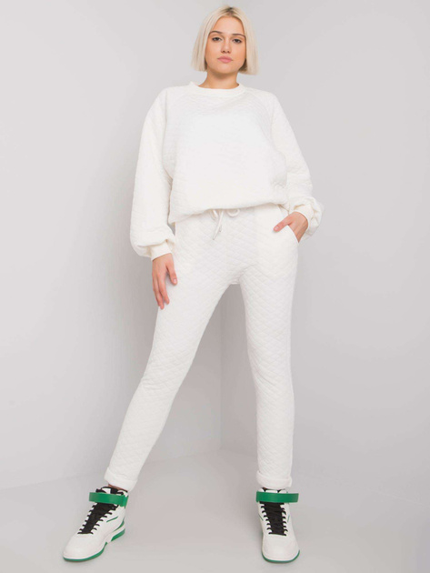 Ecru dwuczęściowy komplet pikowany Palermo