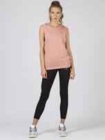 TOMMY LIFE Brudnoróżowa bluza z kapturem