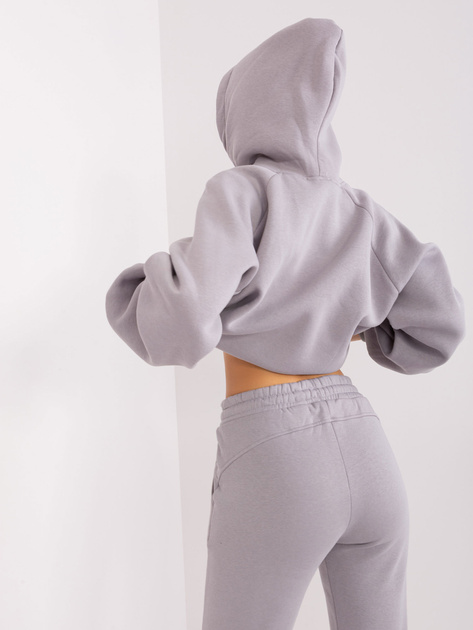 Hurt Szary dresowy komplet basic ze spodniami