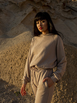 Ciemnobeżowy komplet Adoria