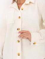 Ecru oversized shirt jacket RUE PARIS.