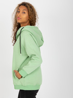 Hurt Jasnozielona dresowa bluza basic na suwak RUE PARIS 