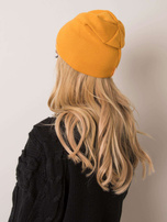 Musztardowa czapka basic RUE PARIS