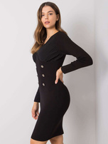 Czarna sukienka dopasowana Arcelia
