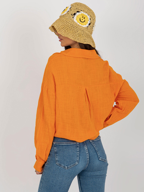 Hurt Pomarańczowa koszula oversize z bawełny Etta OCH BELLA