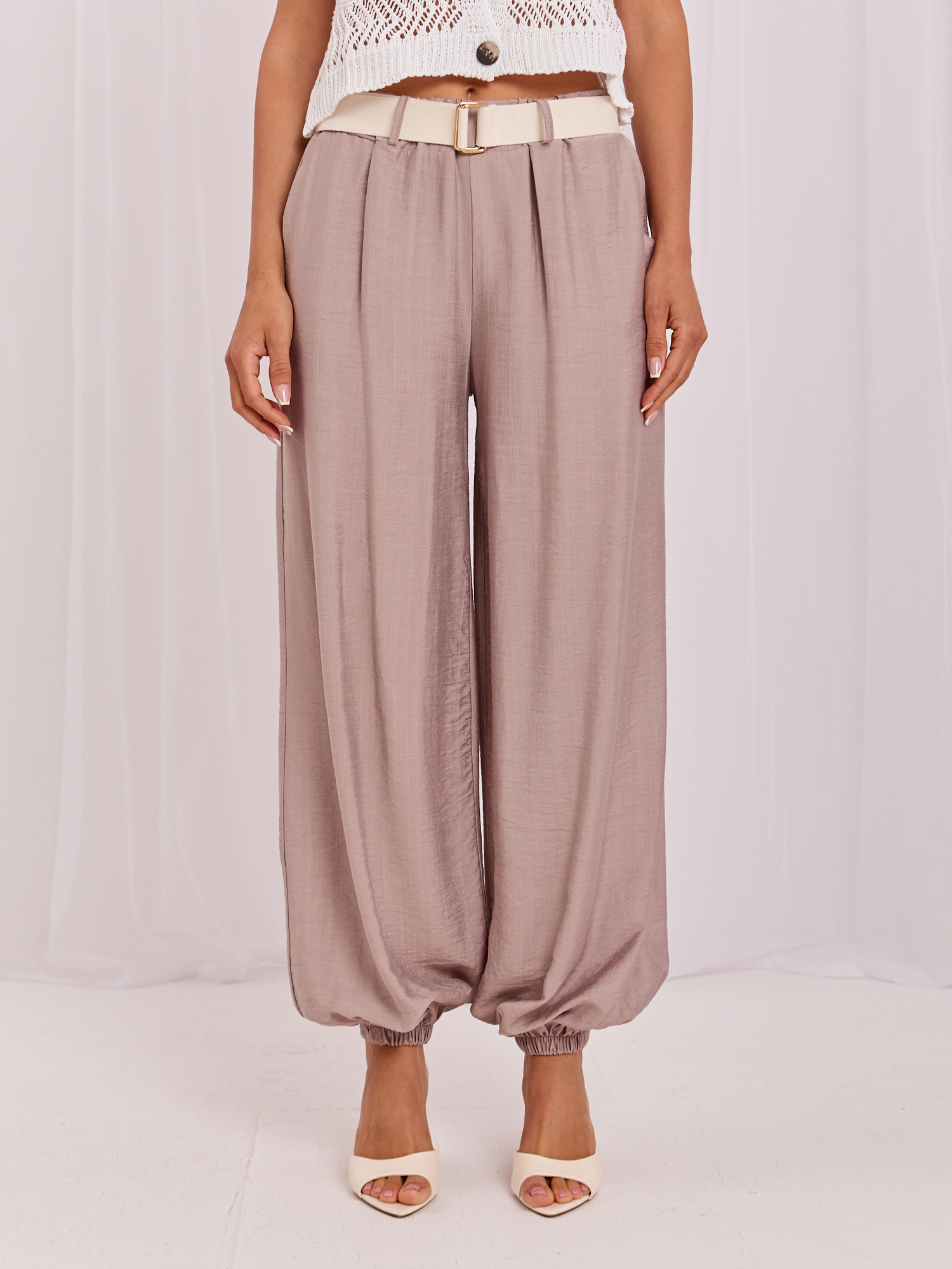 Fango summer trousers with pleats RUE PARIS.