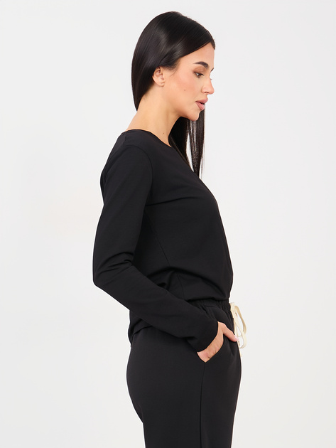 Czarna bawełniana bluzka basic RUE PARIS