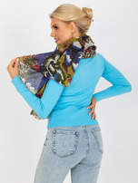 Hurtownia Chusta z bawełny w roślinne wzory