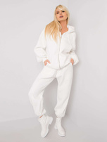 Ecru komplet trzyczęściowy z kamizelką Abigail