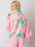 Zielono-pomarańczowa pikowana kamizelka damska Roonie