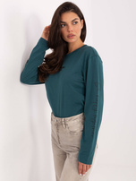 Morska bluzka longsleeve z bawełny SUBLEVEL