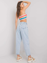 Jasnoniebieskie spodnie jeansowe mom Juney