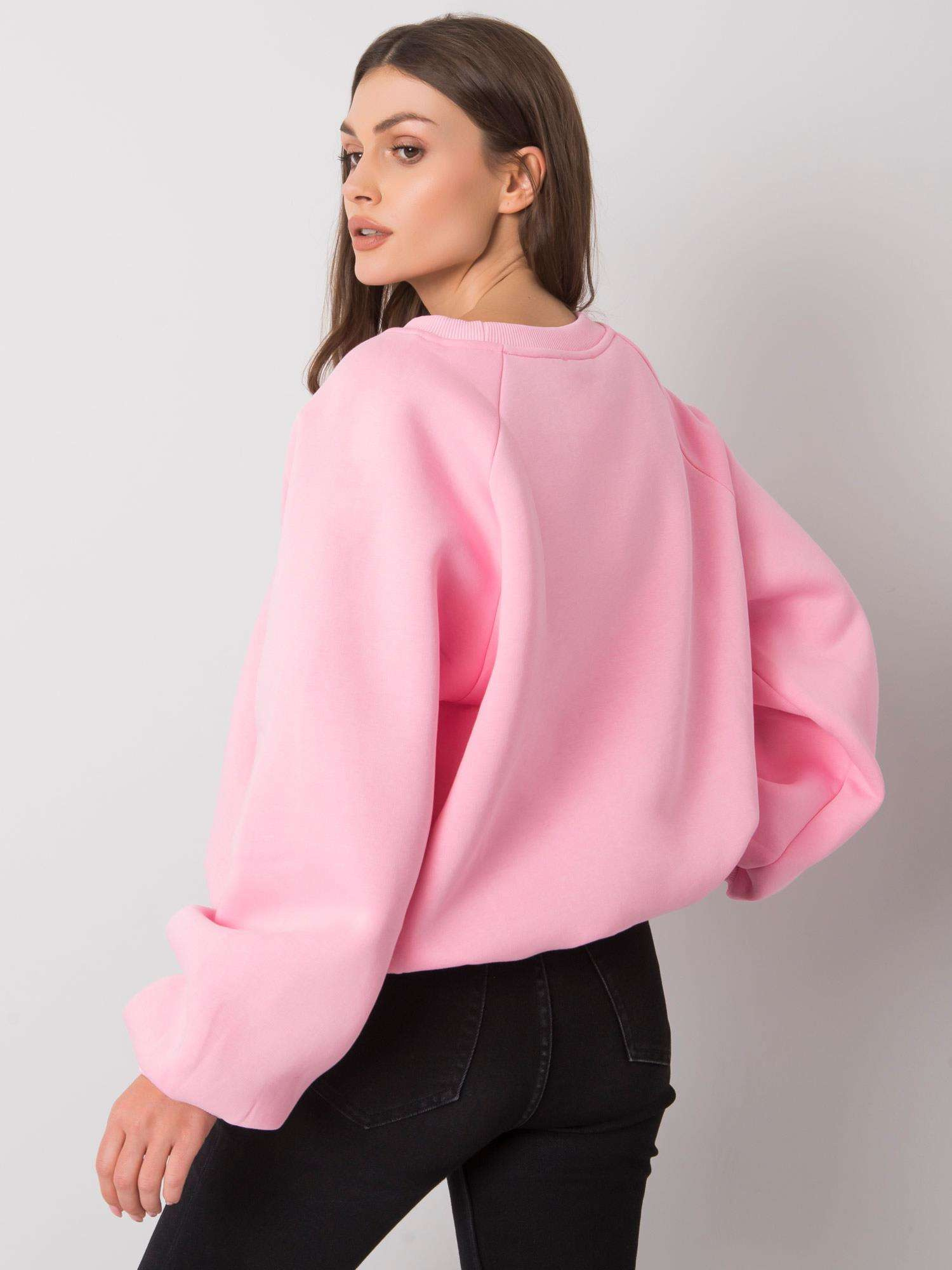 Różowa bluza bez kaptura Tashi RUE PARIS