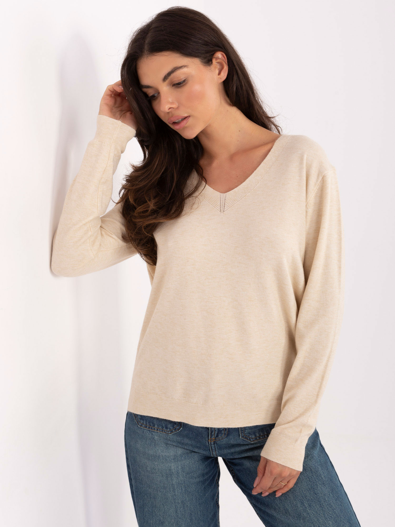 Sweter jasny beżowy