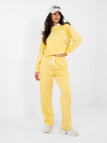 Pastelowy żółty komplet z miękkiego materiału