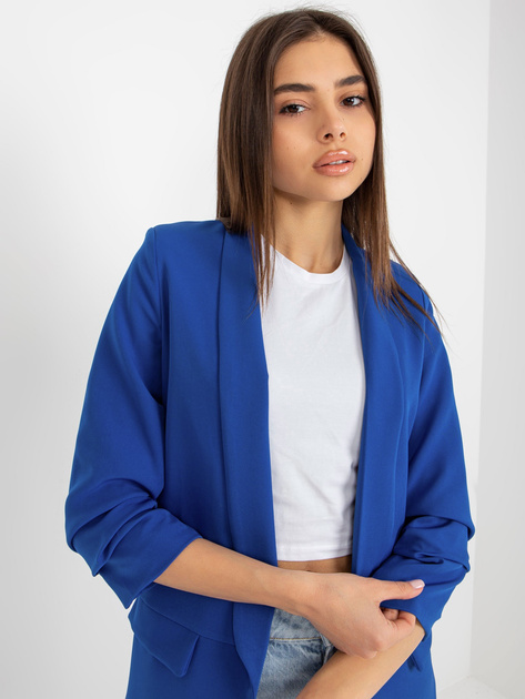 Hurt Ciemnoniebieska marynarka z rękawem 3/4 Adela