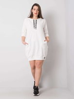 Ecru sukienka bawełniana Harriet