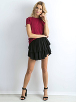 Bordowy t-shirt Peachy