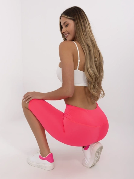 Fluo różowe sportowe szorty kolarki Serena