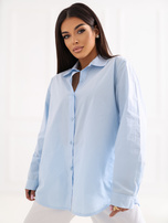 Jasnoniebieska damska koszula z bawełny 