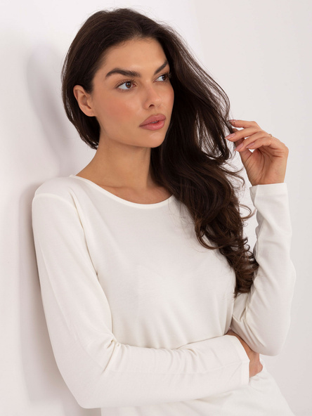 Ecru casualowa bluzka z modalu