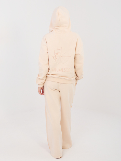 Jasnobeżowe dresowe spodnie z kieszeniami NATURAL SIDE