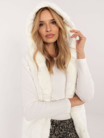 Hurt Ecru futrzana kamizelka z podszewką Fluffy