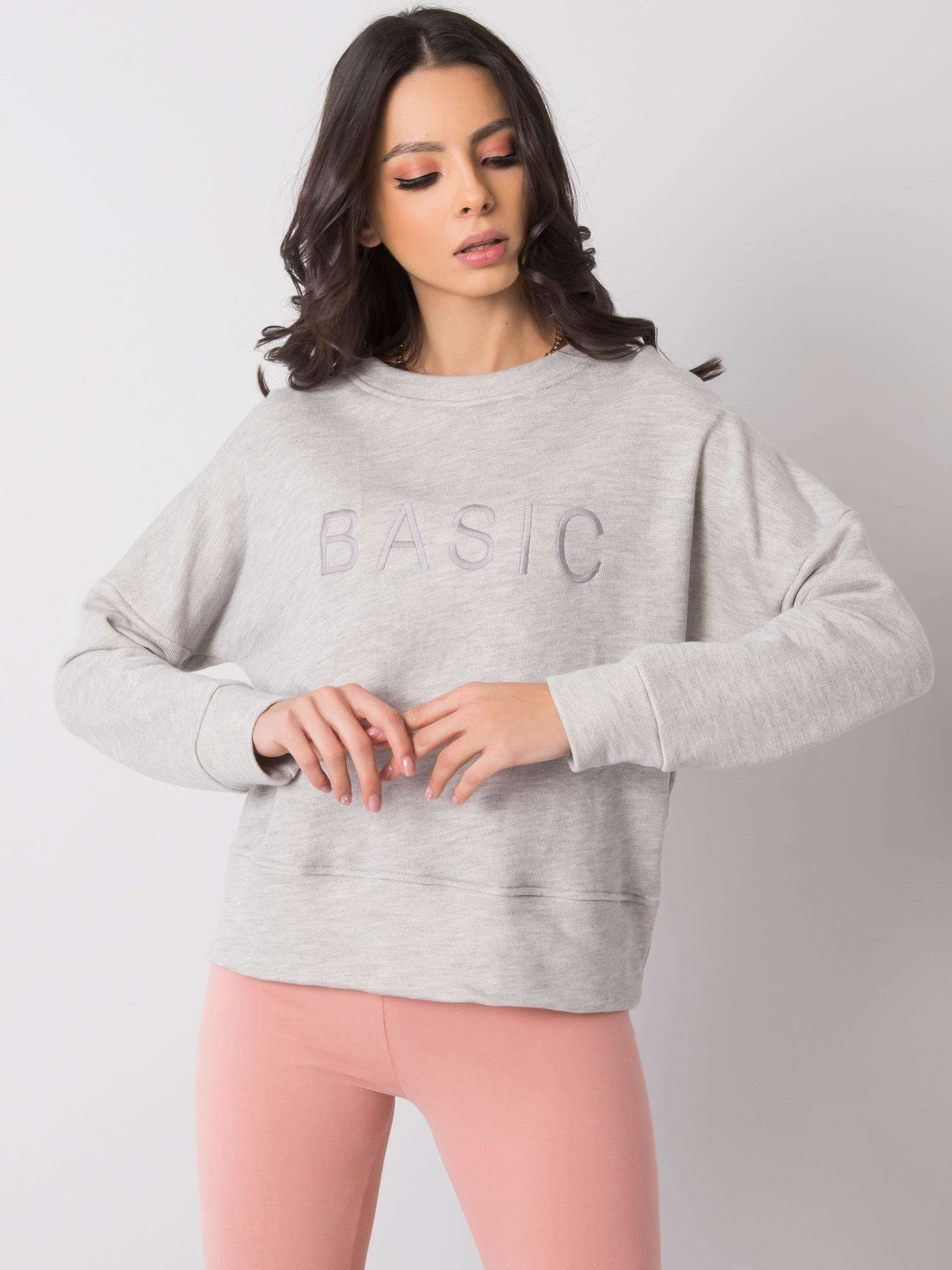Hellegraue Melange Hoodie Veronica.