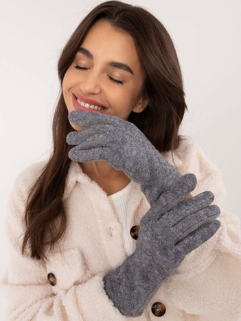 Hurt gray women's gloves with insulation.