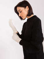 Hurt Jasnobeżowe damskie rękawiczki damskie